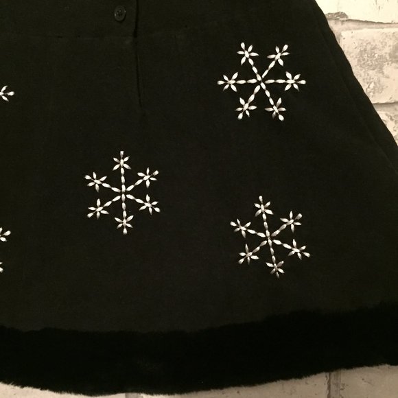 Vintage Holiday Snowflake Dress 6-12 Months - Picture 5 of 6